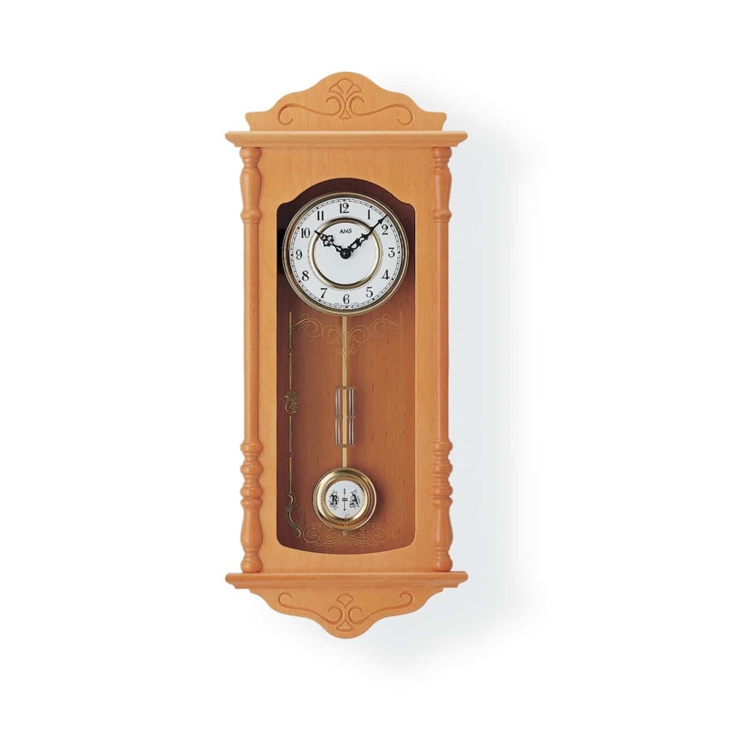 AMS 701316 Classic styled quartz chiming wall clock AMS Clocks
