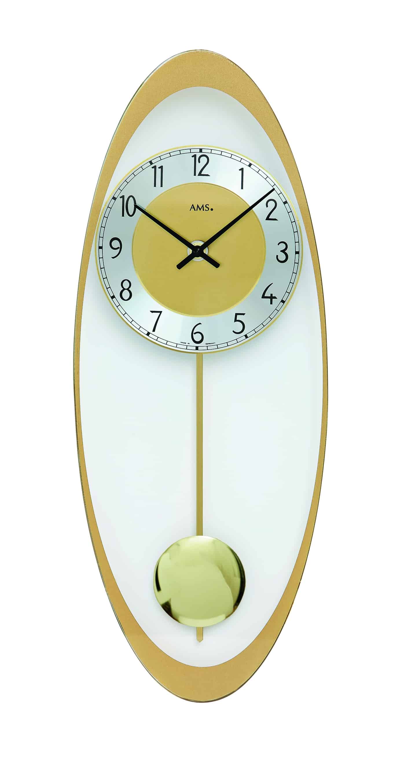 619 AMS 7417 Quartz Pendulum Clock 