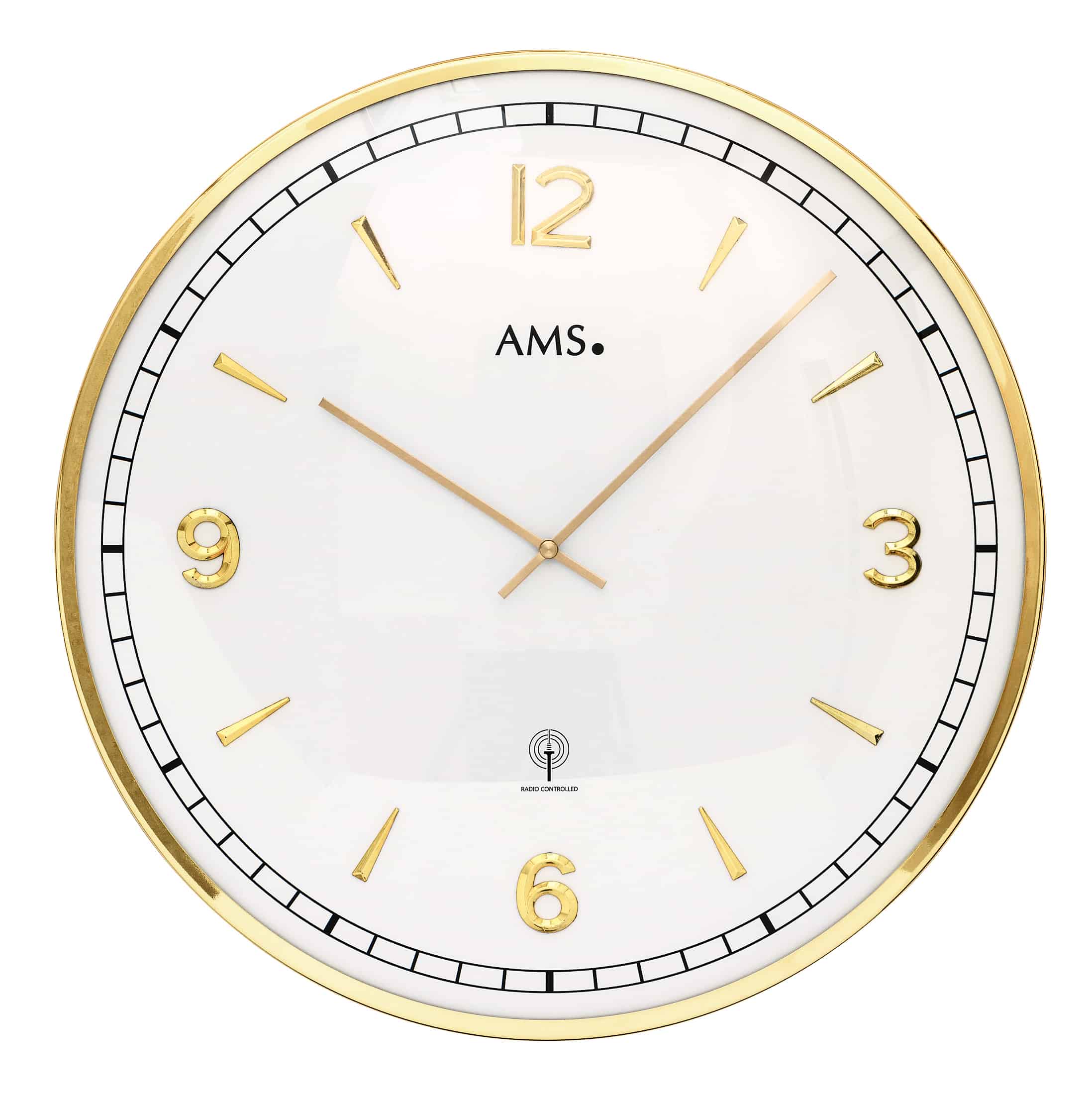 Ams F5609 Quartz Radio Control Wall Clock Ams Clocks